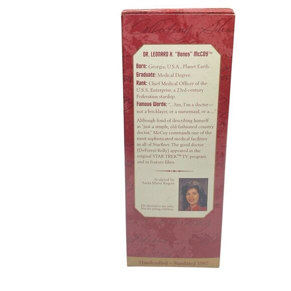 Dr. Leonard H. McCoy Medical Officer 1997 Hallmark Keepsake Ornament Star Trek - Picture 2 of 3